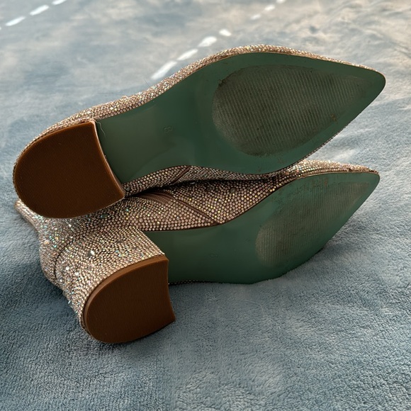 Betsey Johnson Kyla Sparkly Rhinestone Boots - Picture 8 of 10